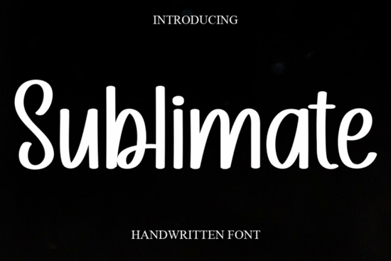 Sublimate Font